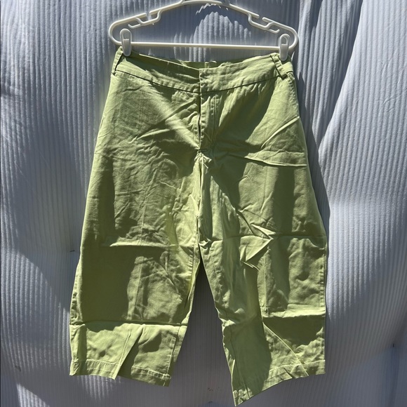 EUC Pear/Light Green Capris - Picture 2 of 6